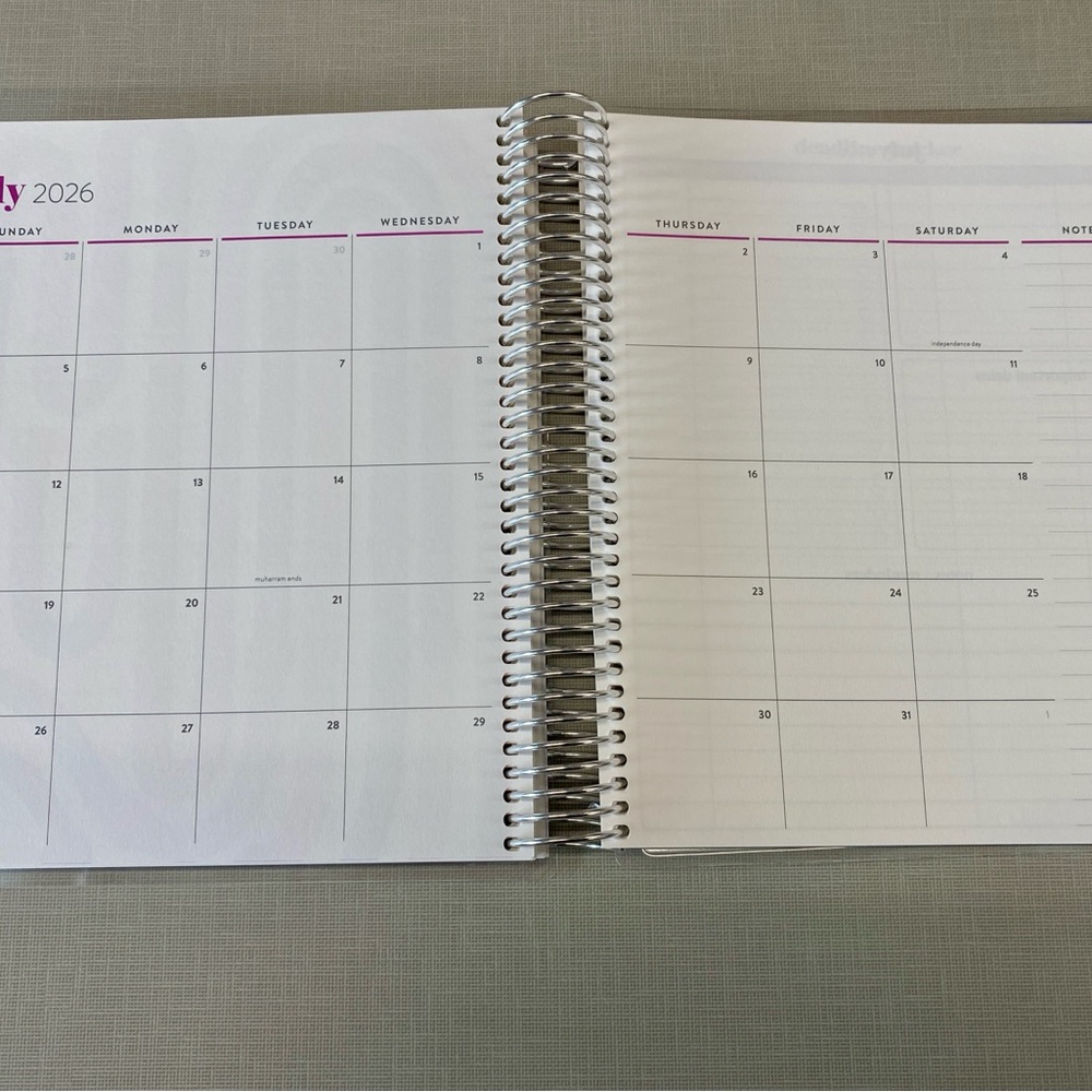 NEW Erin Condren academic vertical Planner with Colorful Tabs - Picture 6 of 11